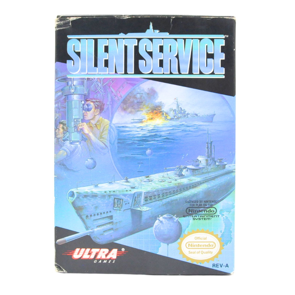 NES Cart Complete in Box - Silent Service (Online Order Only)