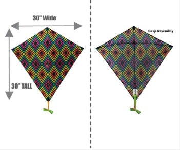 31 Inch Wide WindNSun WindDiamond Peace Nylon Kite (ONLINE ORDER ONLY)