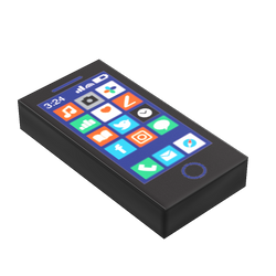 Mobile Phone Tile (1x2 Tile) for Minifigs