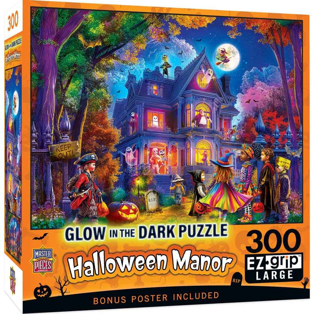 Glow in the Dark - Halloween Manor 300 Piece EZ Grip Jigsaw Puzzle