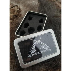 Iridescent Sharp-Edged Metal Dice Set (ONLINE ORDER ONLY)