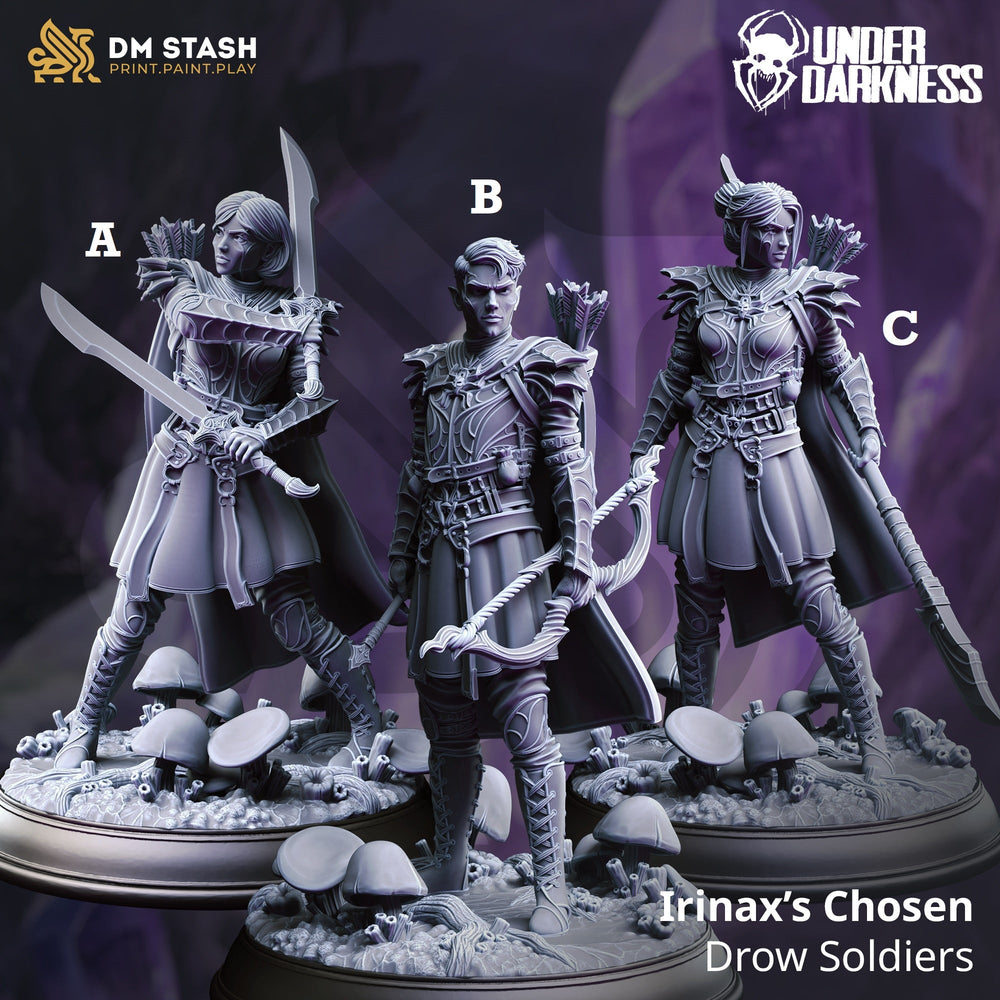 Irinax’s Chosen, Drow Soldiers (Online Order Only)