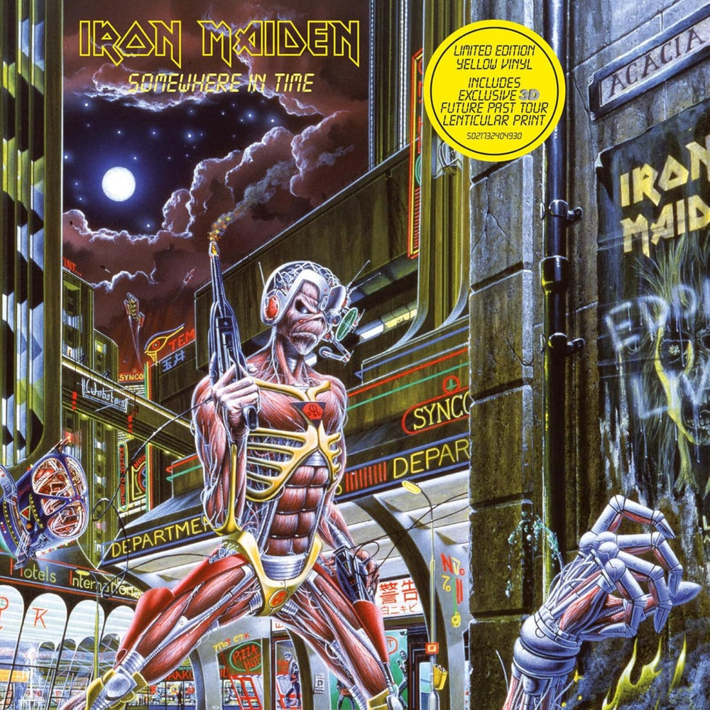 Somewhere in Time (Limited Edition, 180 Gram Yellow Colored Vinyl, Future Past Tour Lenticular Print) [Import] [Vinyl]