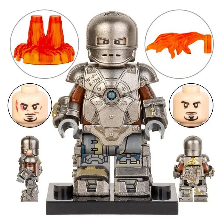 Iron Man Mark 1 First Ironman Suit lego Minifigures Custom Toys (ONLINE ORDER ONLY)