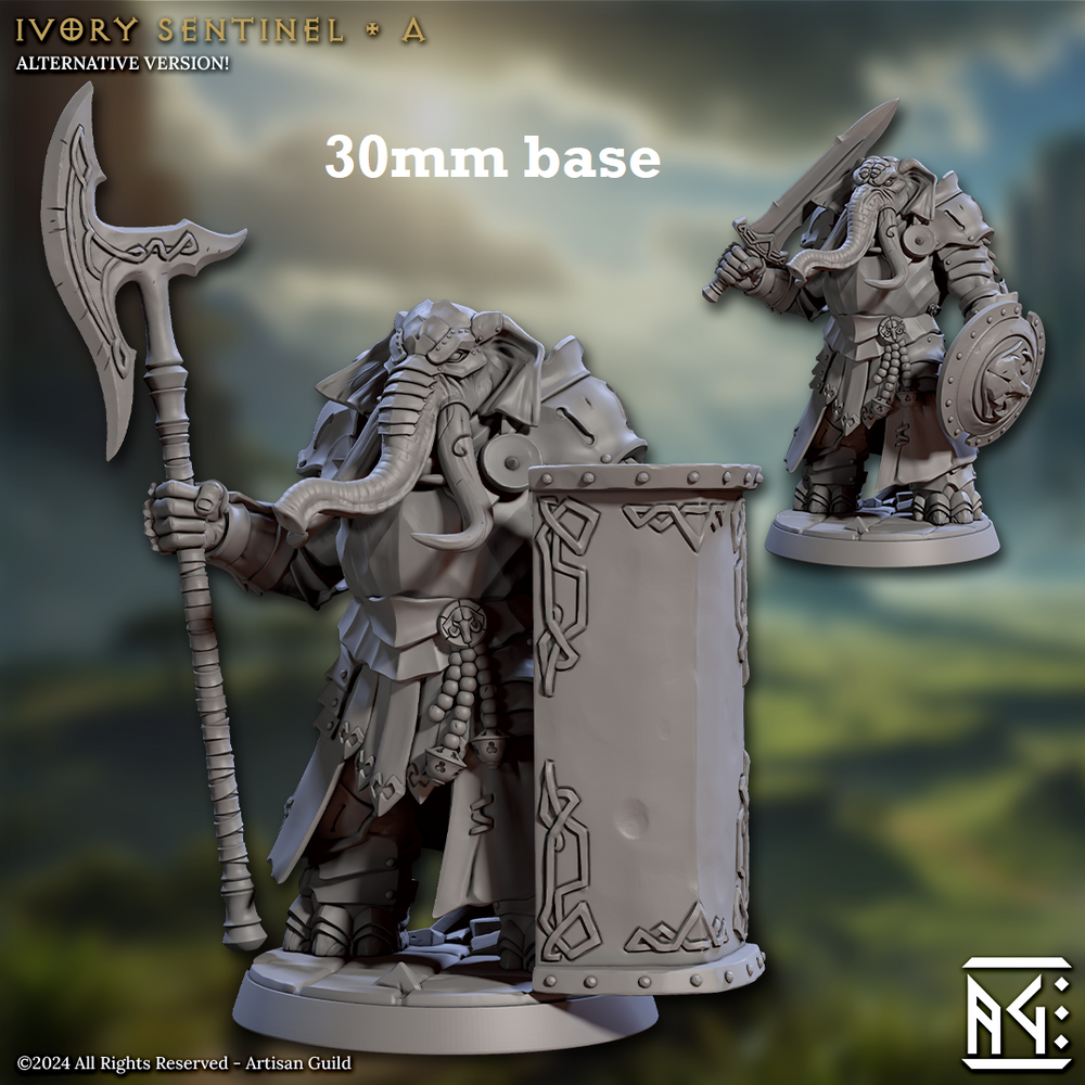 Ivory Sentinel - Sculpt A (Male Loxodon Warrior) (Online Only)