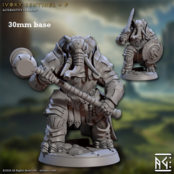 Ivory Sentinel - Sculpt F (Female Loxodon Warrior) (Online Only)