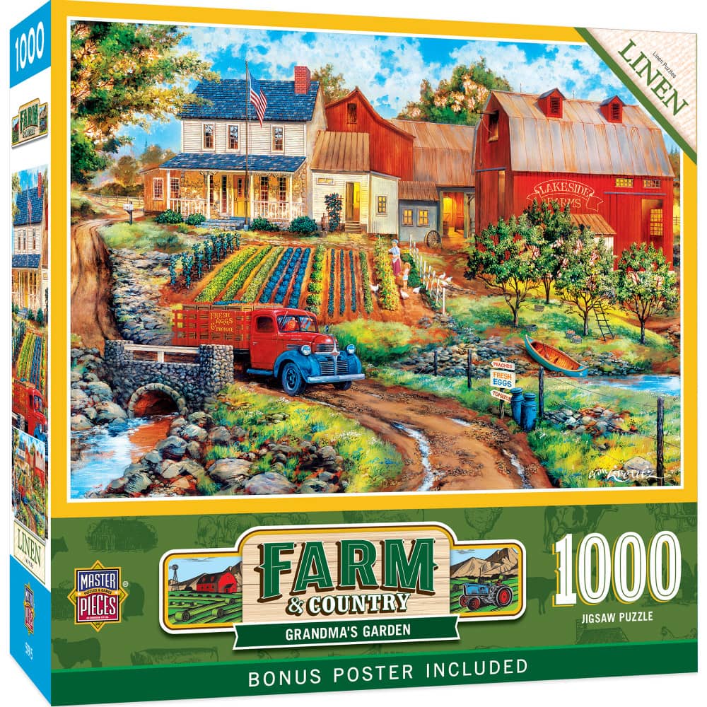 Farm & Country - Grandma's Garden 1000 Piece Jigsaw Puzzle