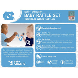 UNC Tar Heels - Baby Rattles 2-Pack (ONLINE ORDER ONLY)