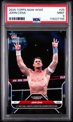 Graded 2025 Topps Now WWE John Cena #25 Wrestling Card PSA 9 Mint (ONLINE ORDER ONLY)