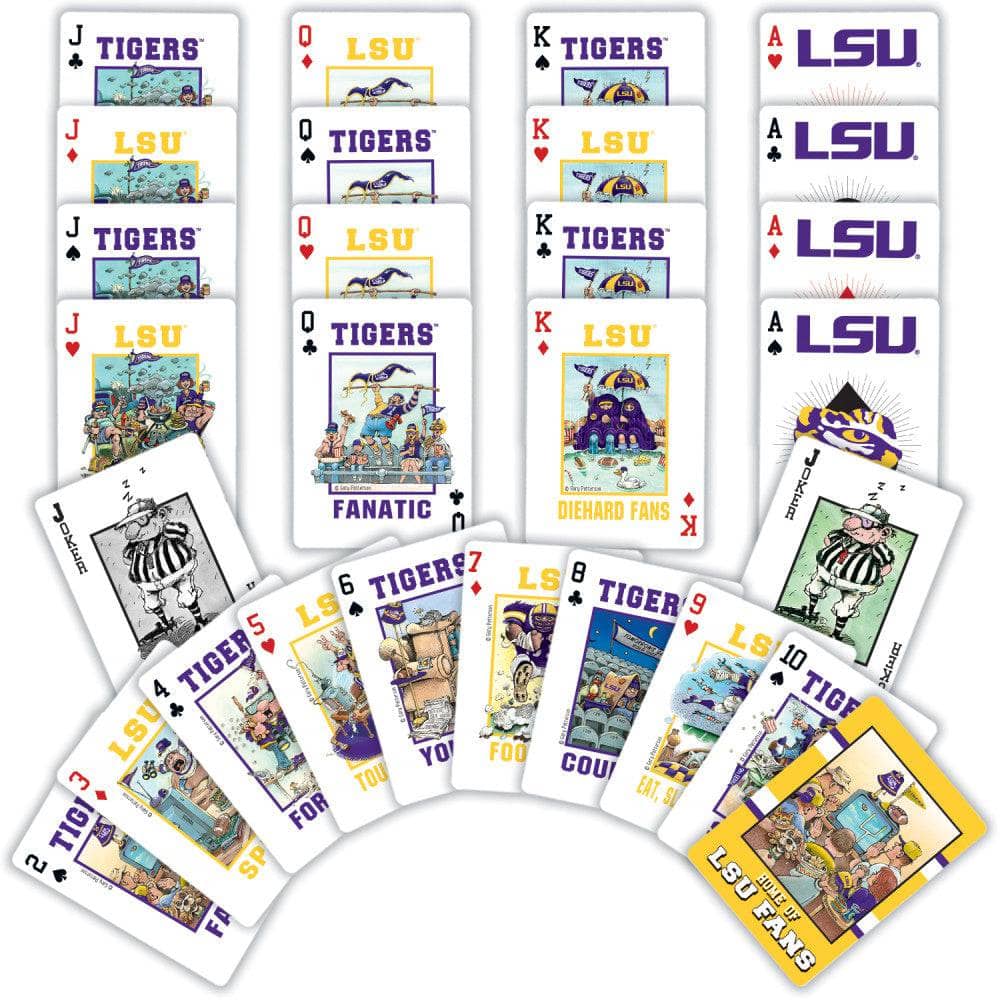 LSU Tigers Fan Deck Playing Cards - 54 Card Deck