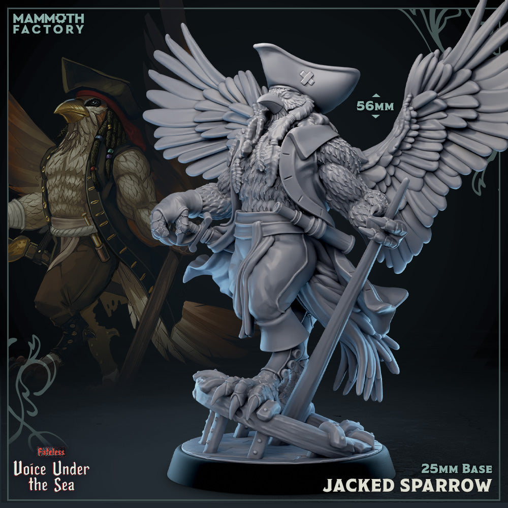 Jacked Sparrow (Absolutely Shredded Aarakocra Pirate) (Online Order Only)