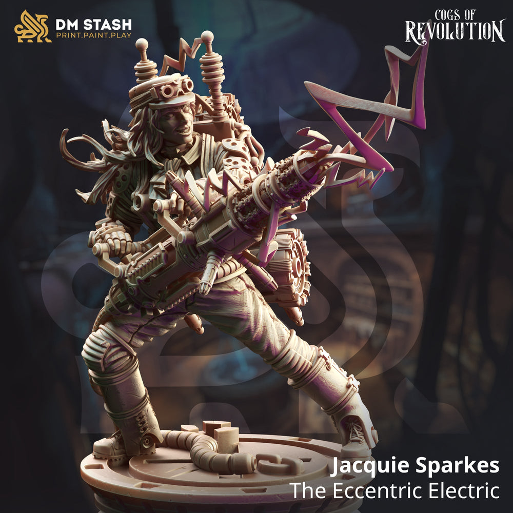 Jacquie Sparkes, The Eccentric Electric (Female Human Artificer) (Online Order Only)