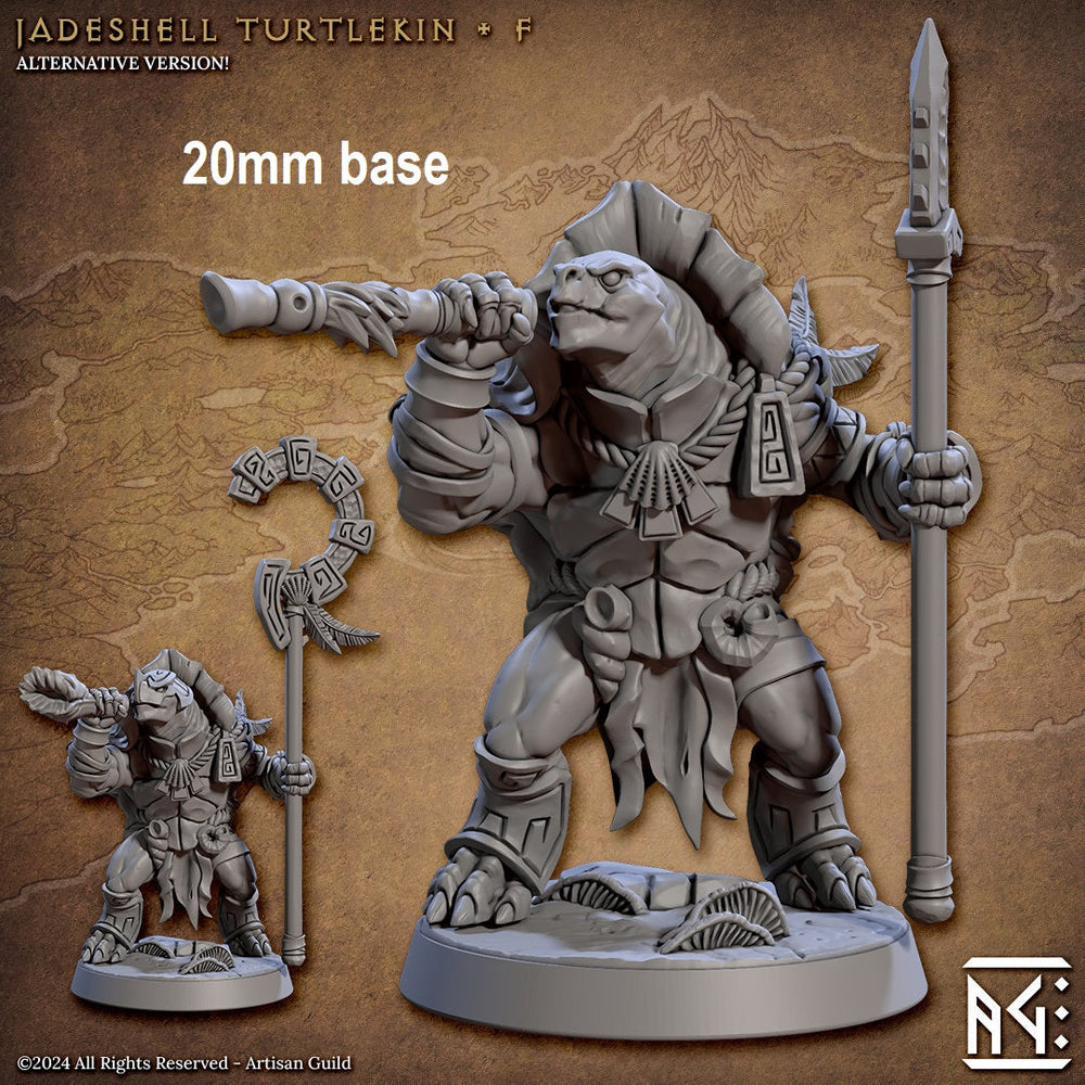 Jadeshell Turtlekin Warrior (Base Sculpt F) (Online Only)