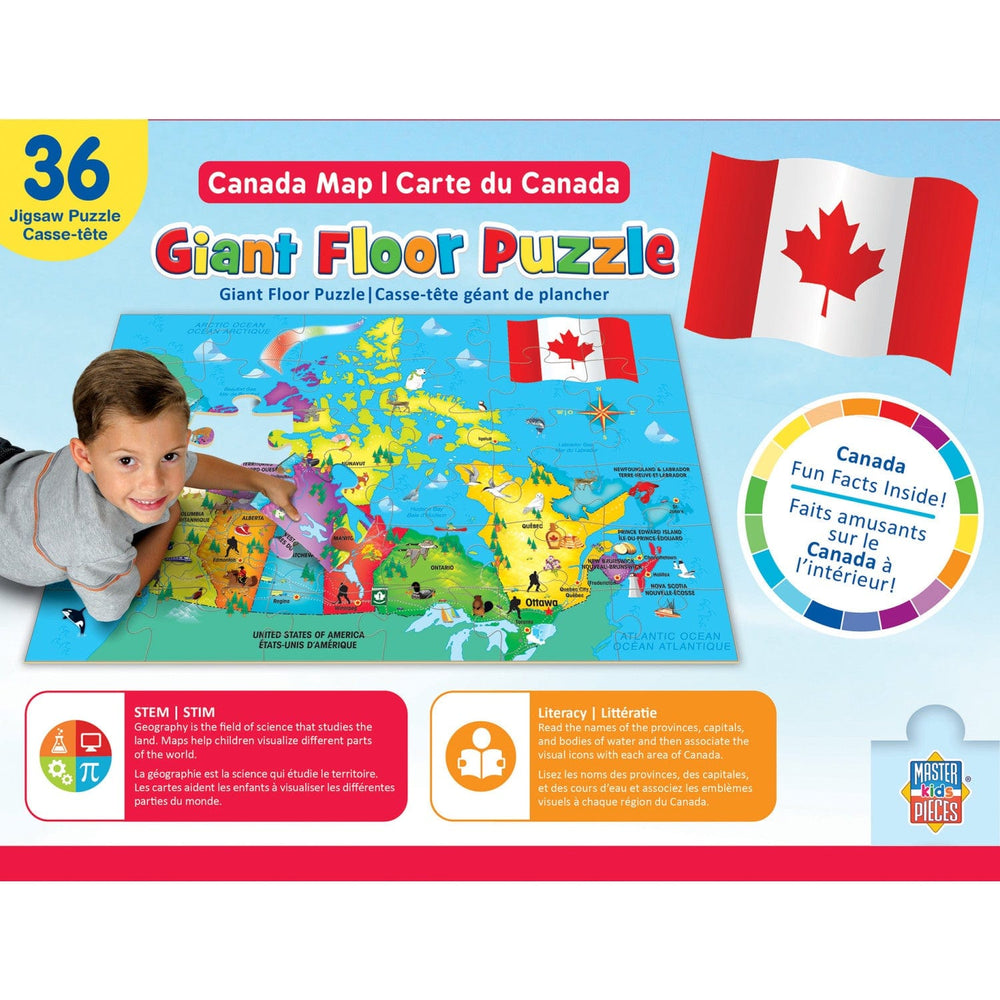 Educational - Canada Map 36 Piece Floor Jigsaw Puzzle (ONLINE ORDER ONLY)