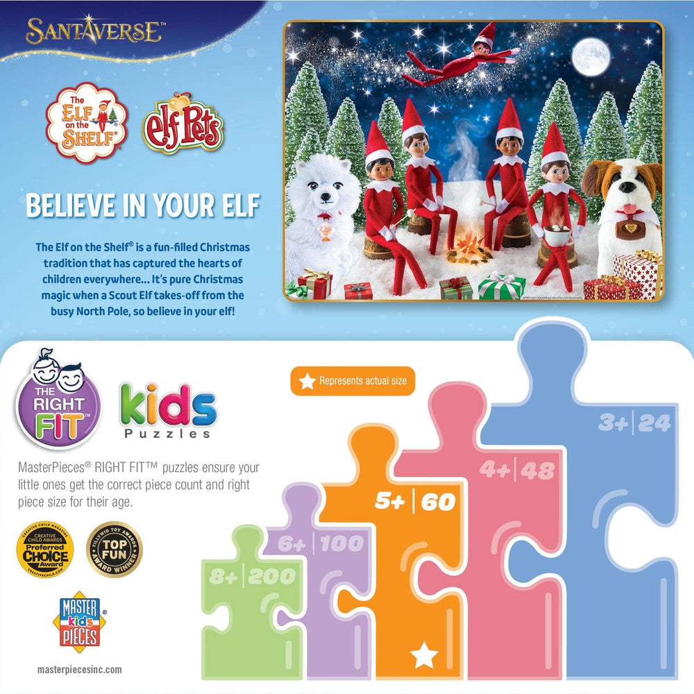 Elf on the Shelf - Believe in Your Elf 60 Piece Jigsaw Puzzle (ONLINE ORDER ONLY)