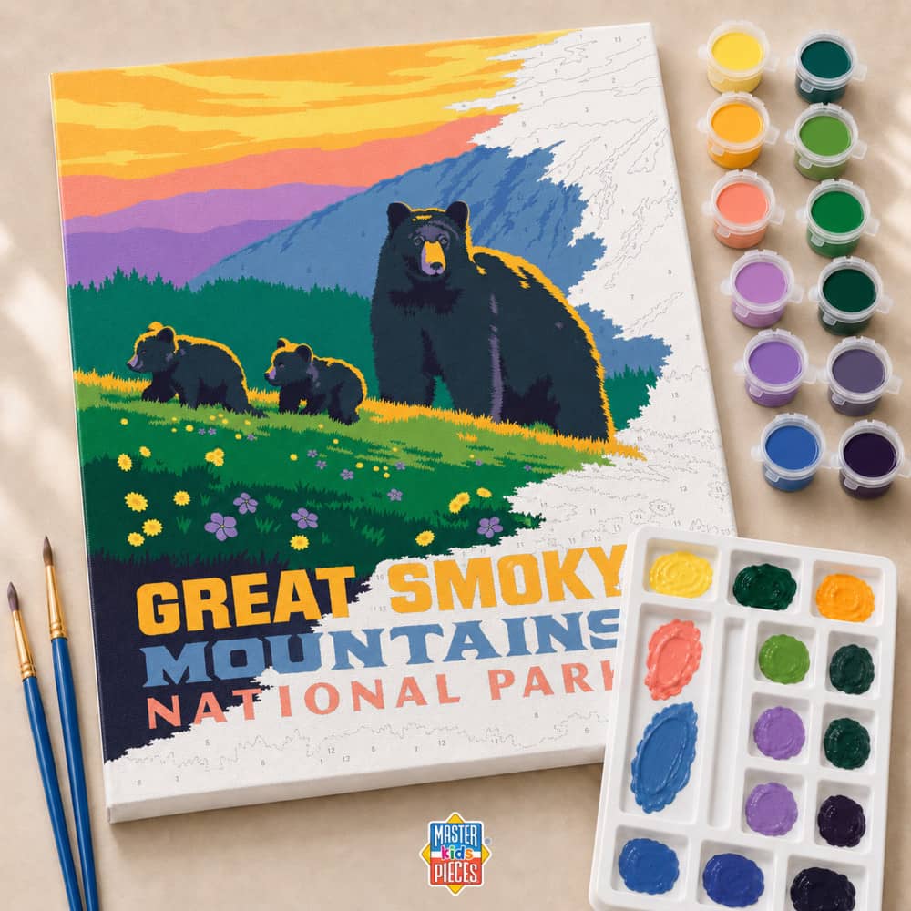 National Parks - Great Smoky Mountains Paint by Number