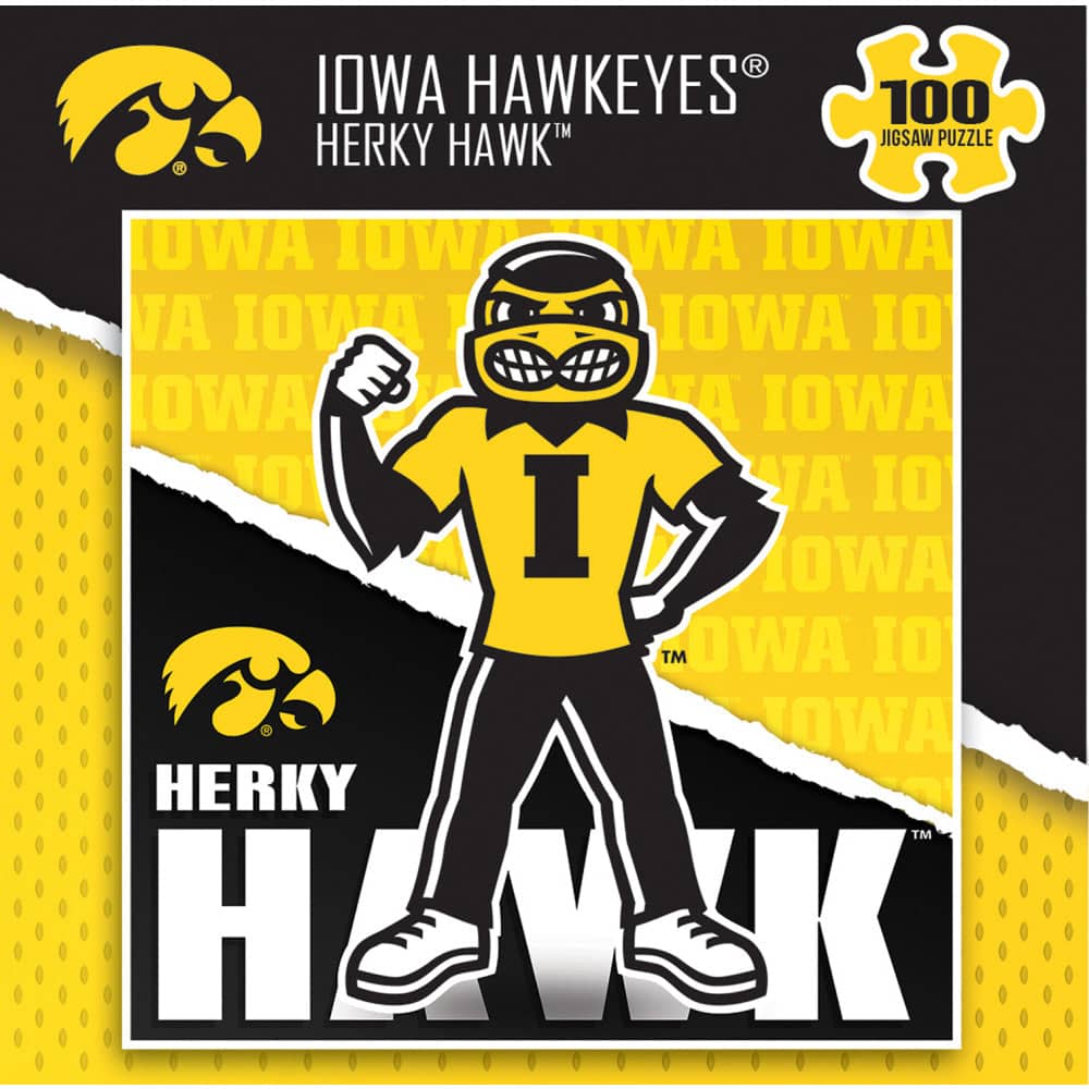 Iowa Hawkeyes - NCAA Mascot 100 Piece Jigsaw Puzzle