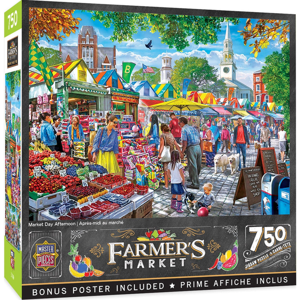 Farmer's Market - Market Day Afternoon 750 Piece Jigsaw Puzzle (ONLINE ORDER ONLY)