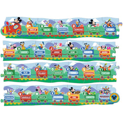 Disney - Mickey ABCs Educational Train 28 Piece Wood Floor Puzzle