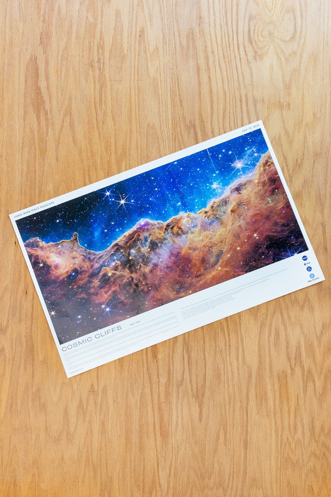 JWST Historic Poster #4 - Carina Nebula (Cosmic Cliffs) (ONLINE ORDER ONLY)
