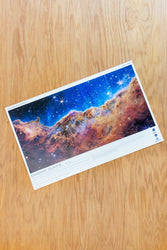 JWST Historic Poster #4 - Carina Nebula (Cosmic Cliffs) (ONLINE ORDER ONLY)