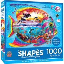 Shapes - Tropical Menagerie 1000 Piece Shaped Jigsaw Puzzle