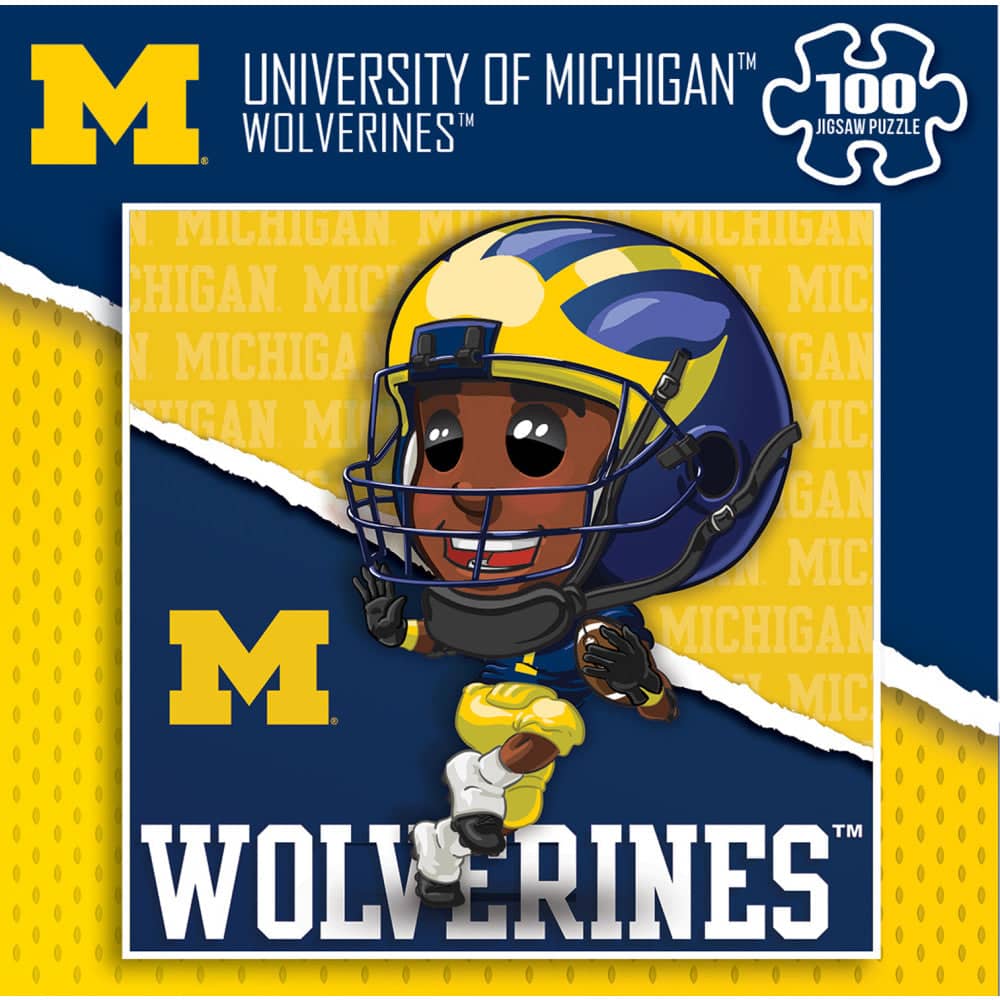Michigan Wolverines - NCAA Mascot 100 Piece Jigsaw Puzzle