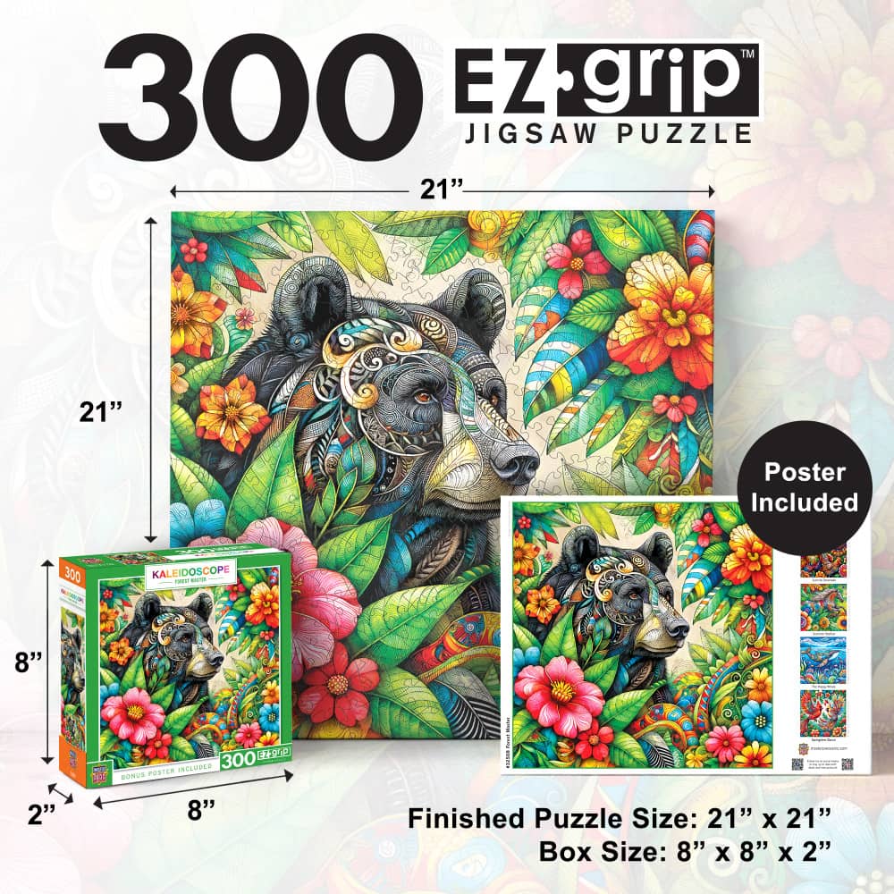 Kaleidoscope - Forest Master 300 Piece EZ Grip Jigsaw Puzzle