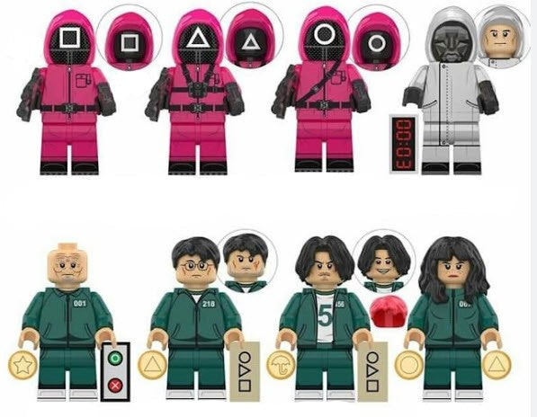 Squid Game Custom Minifig Set S2S1 (9 Figures) (Online Only)