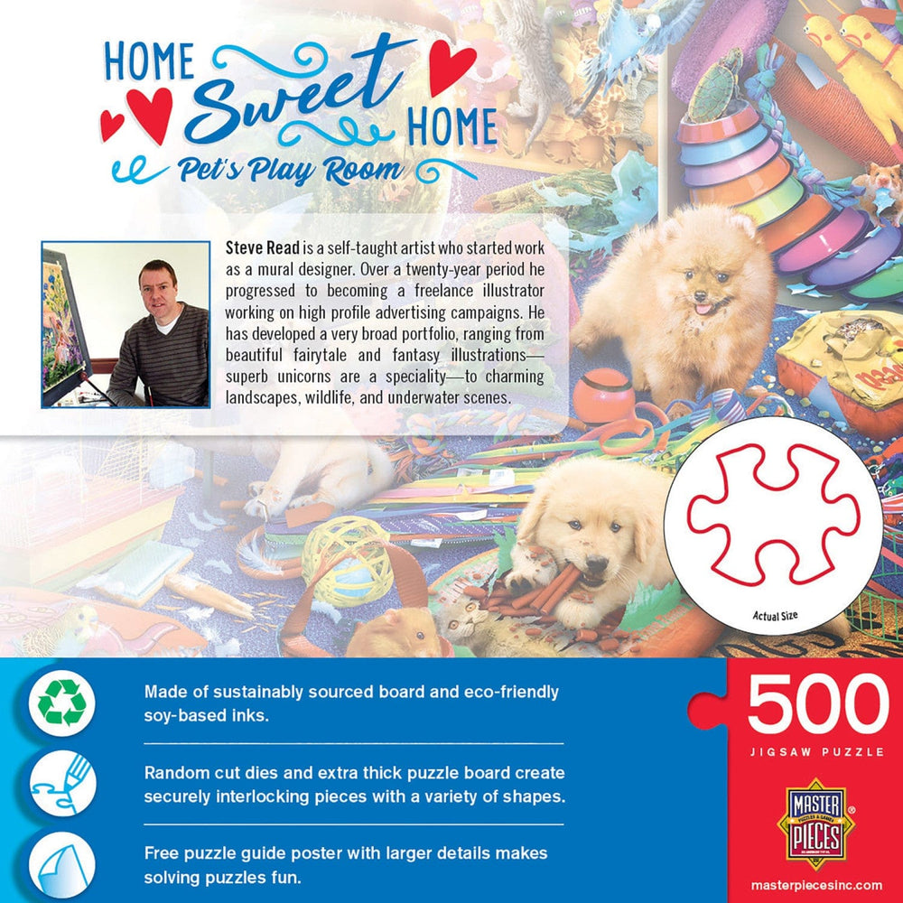 Home Sweet Home - Pet's Play Room 500 Piece Jigsaw Puzzle (ONLINE ORDER ONLY)