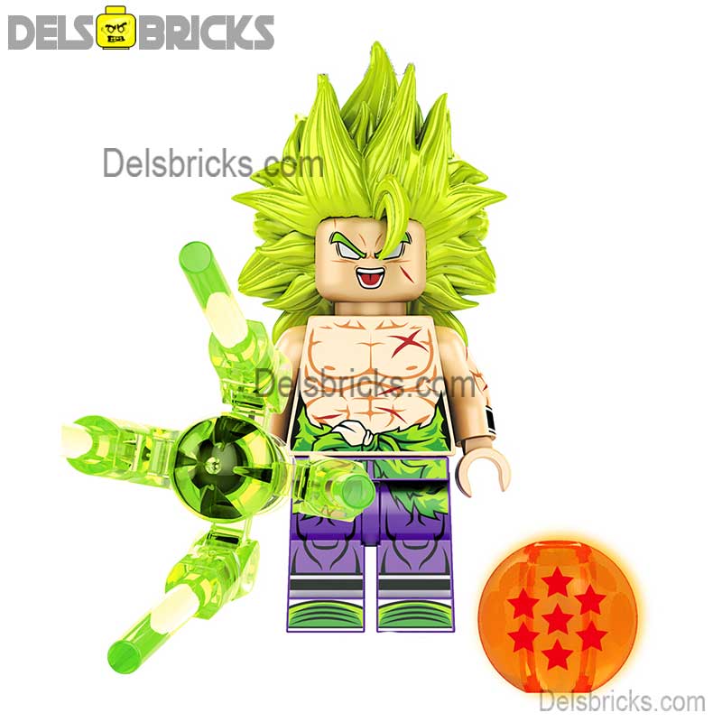 Broly Long Hair Dragon Ball Z Lego Minifigures Custom Toys (ONLINE ORDER ONLY)