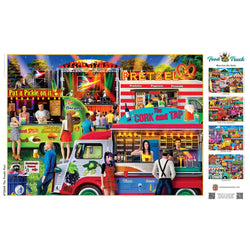 Food Truck Roundup - The Foodie Fest 1000 Piece Jigsaw Puzzle