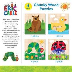 Eric Carle Chunky Wood Puzzles - Kids 4-Pack
