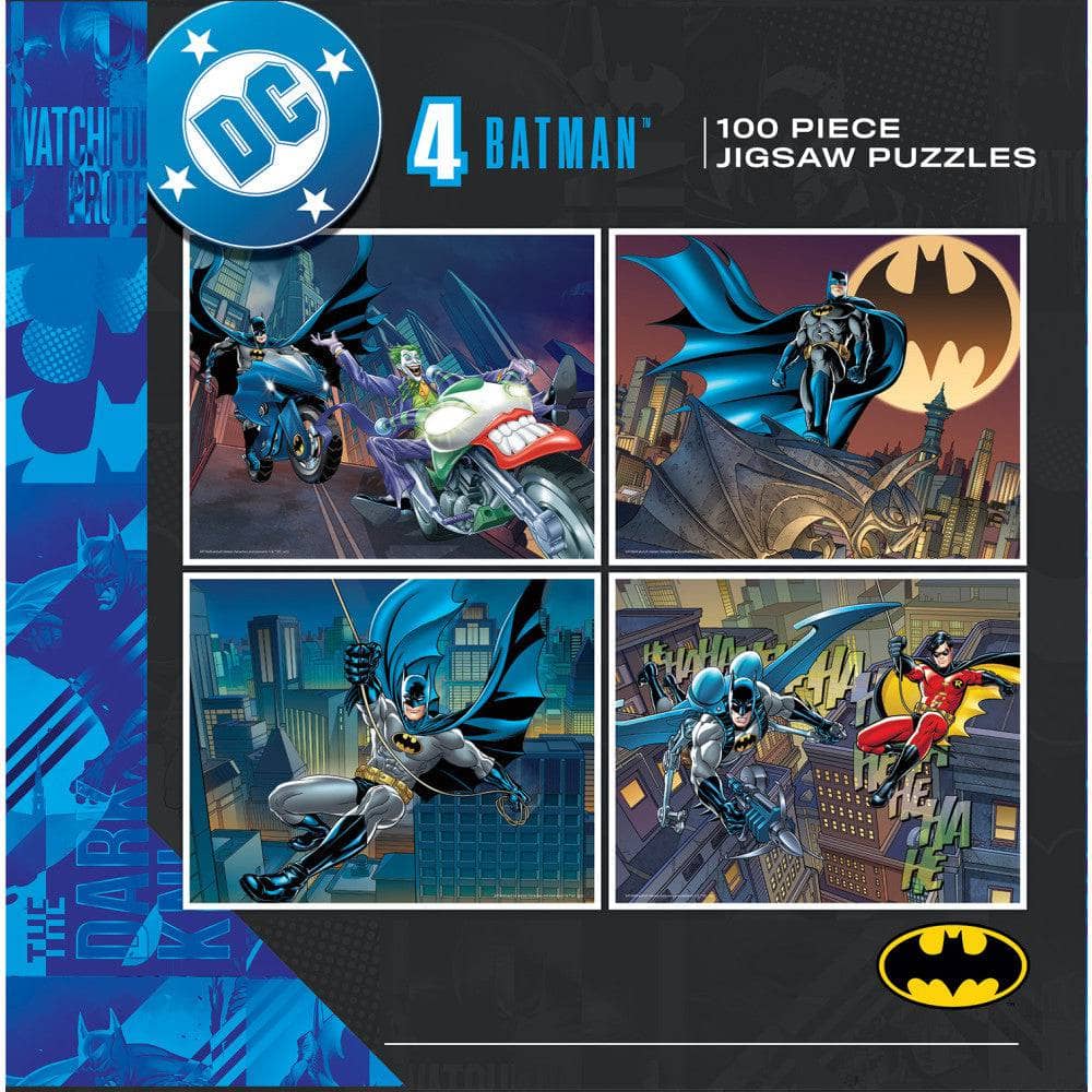 Batman 100 Piece Jigsaw Puzzles 4-Pack