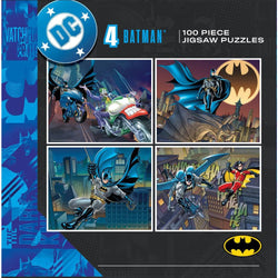 Batman 100 Piece Jigsaw Puzzles 4-Pack