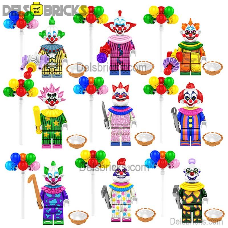 Killer Clowns From Outer Space set of 9 movie Lego Minifigures custom toys (ONLINE ORDER ONLY)