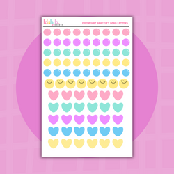 Friendship Bracelet| Bead Letters| DIY Sticker Kit (ONLINE ORDER ONLY)