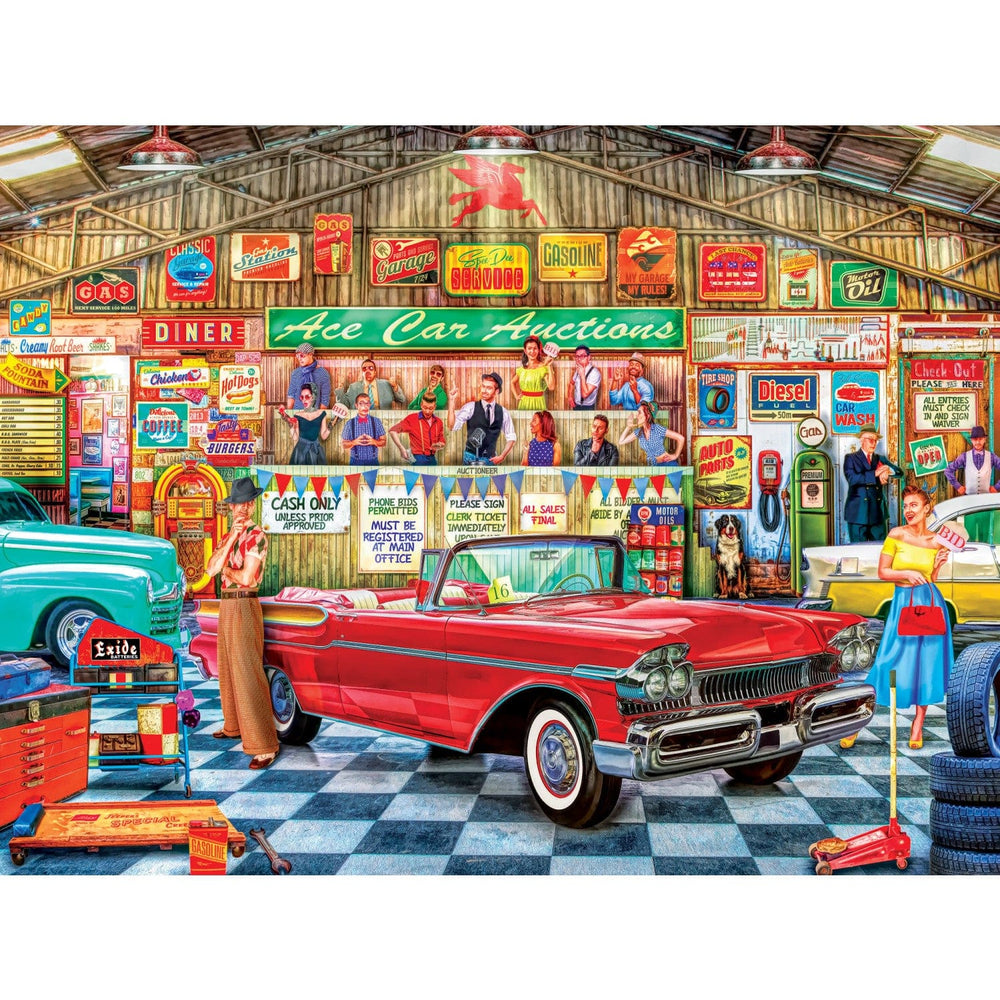 Wheels - The Auctioneer 750 Piece Jigsaw Puzzle (ONLINE ORDER ONLY)