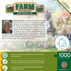 Farm & Country - Down on Maple Lane 1000 Piece Jigsaw Puzzle
