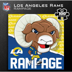 Los Angeles Rams - NFL Mascot 100 Piece Jigsaw Puzzle