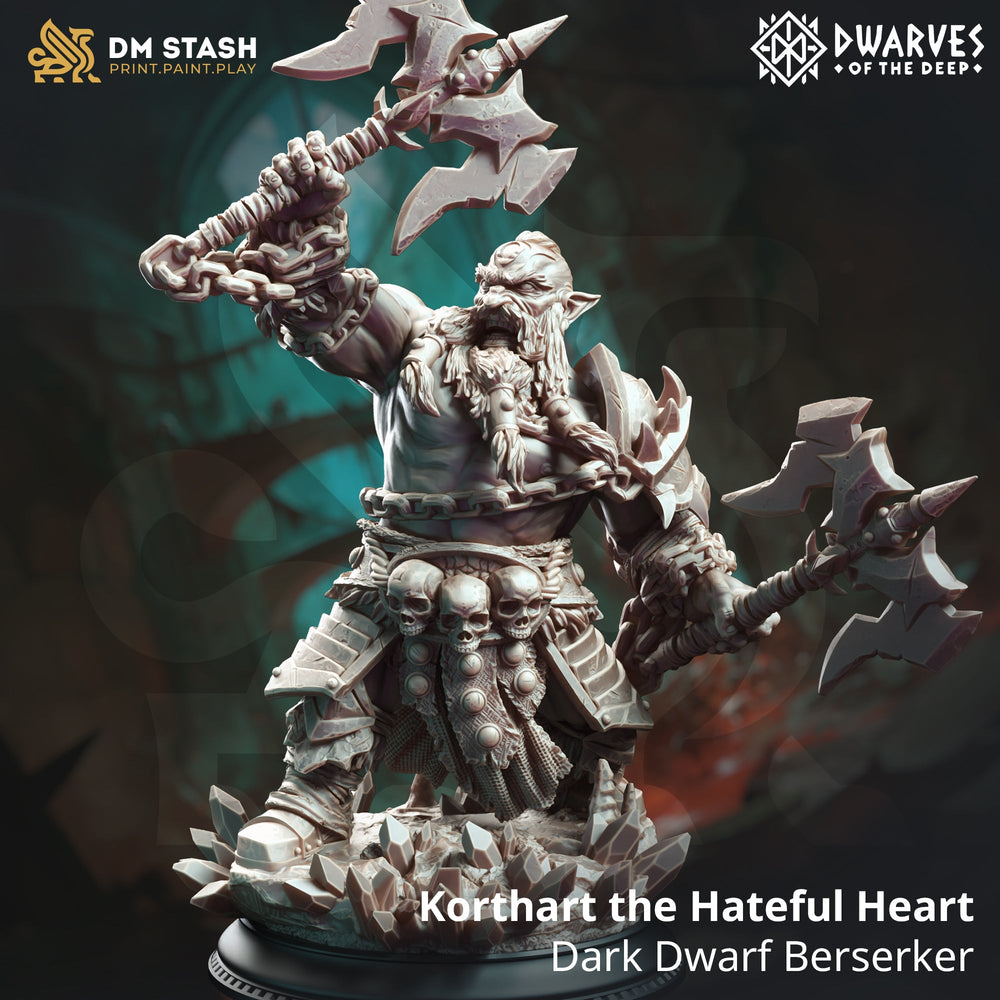 Kothart the Hateful Heart (Male Dark Dwarf Berserker) (Online Order Only)