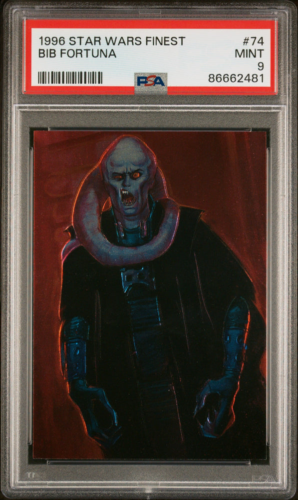 1996 STAR WARS FINEST BIB FORTUNA  #74 - PSA 9 (Online Order Only)