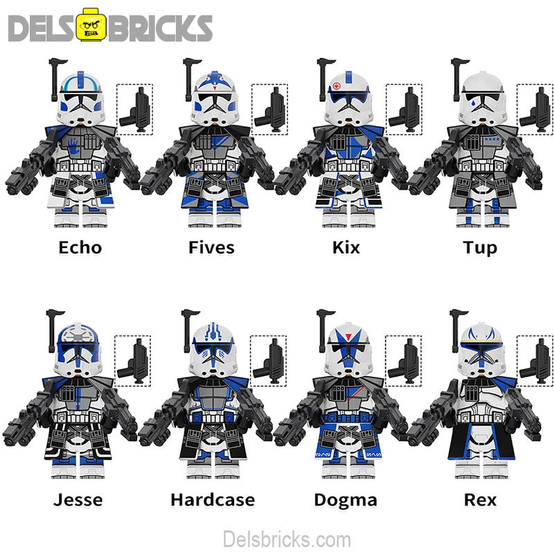 501st Legion Clone troopers Set of 8 | Lego Minifigures Custom Toys 1 (ONLINE ORDER ONLY)