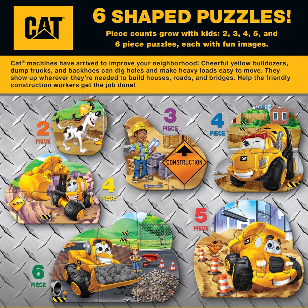 CAT - Caterpillar Mini Shaped Puzzles 6-Pack
