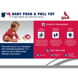 St. Louis Cardinals - Push & Pull Baby Toy (ONLINE ORDER ONLY)