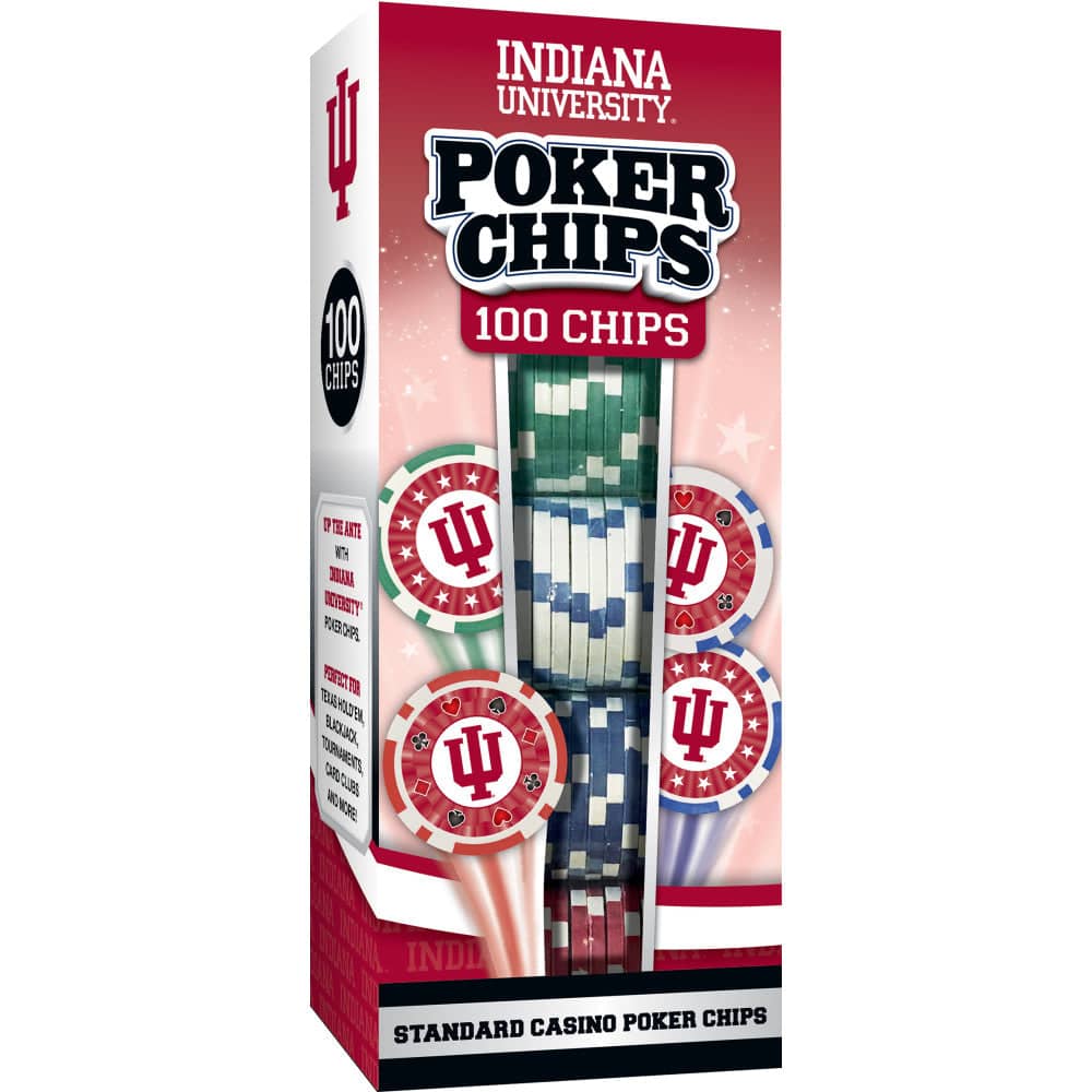Indiana Hoosiers 100 Piece Poker Chips