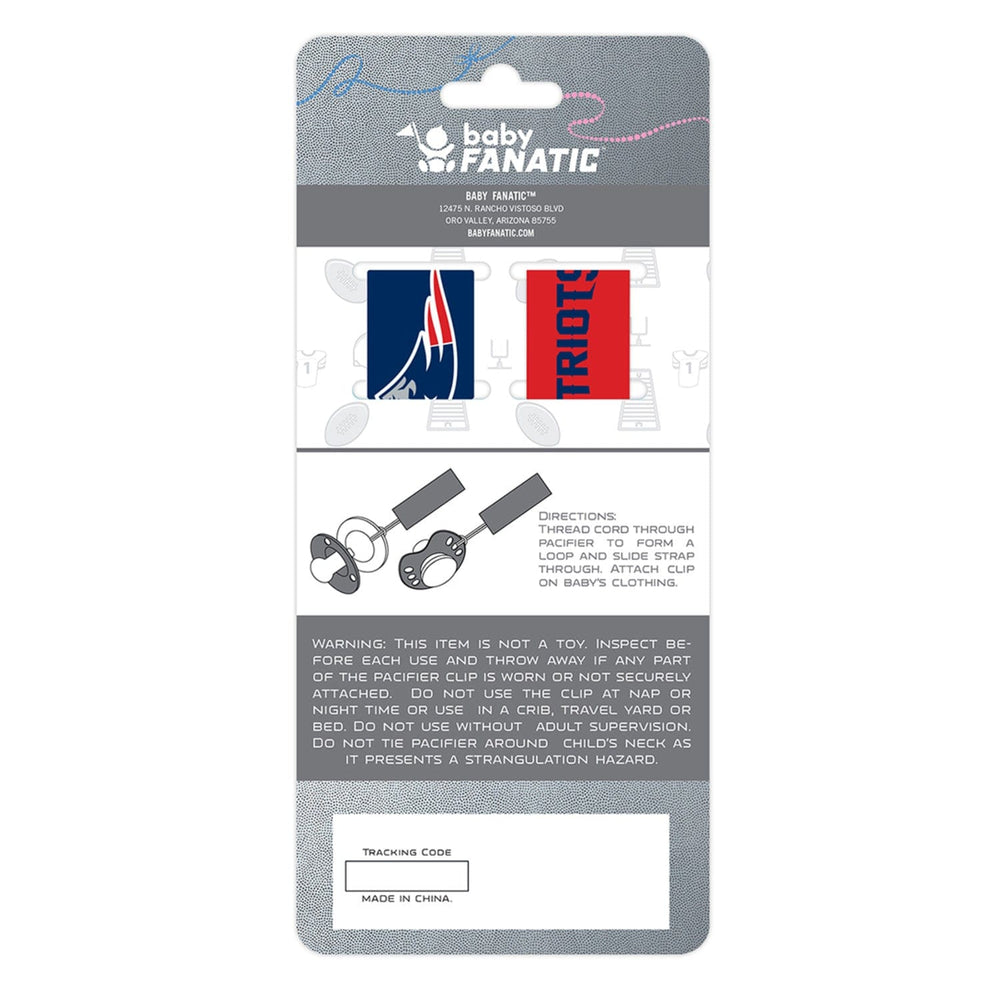 New England Patriots - Pacifier Clip 2-Pack