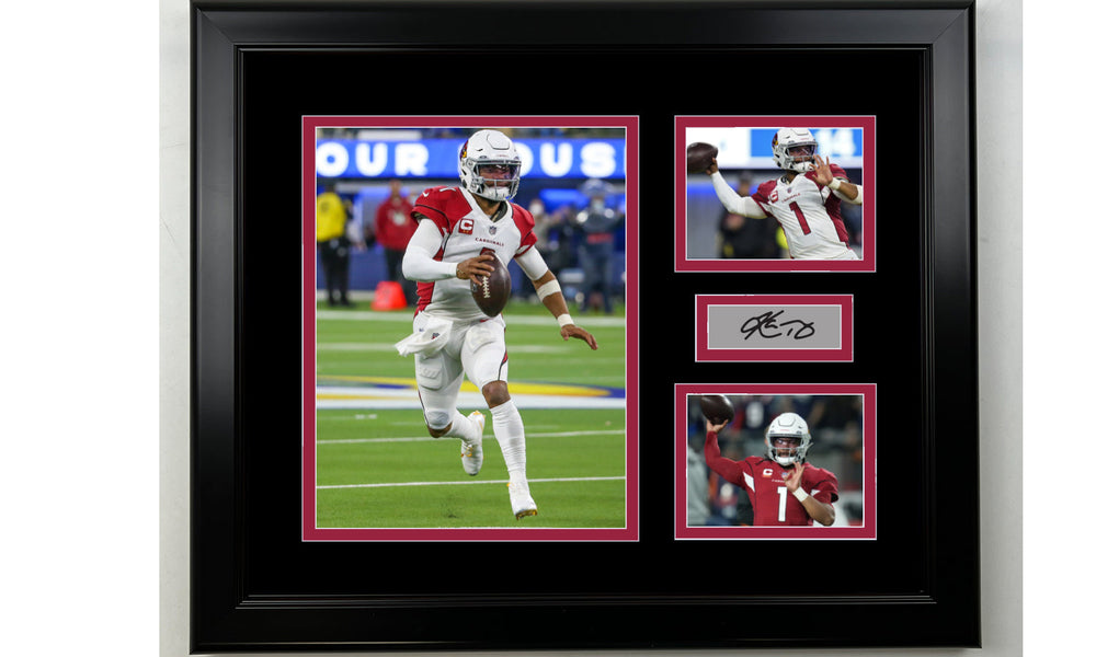 Framed Kyler Murray Arizona Cardinals Facsimile Laser Engraved Signature Football 14x11 3 Photo Collage (ONLINE ORDER ONLY)