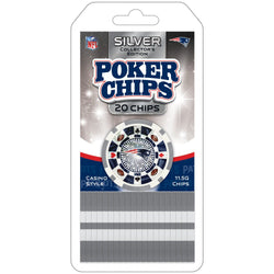 New England Patriots 20 Piece Poker Chips (ONLINE ORDER ONLY)