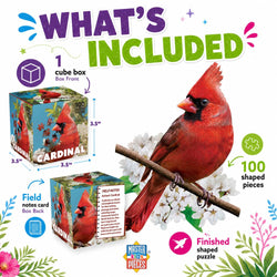 Cardinal 100 Piece Shaped Jigsaw Puzzle